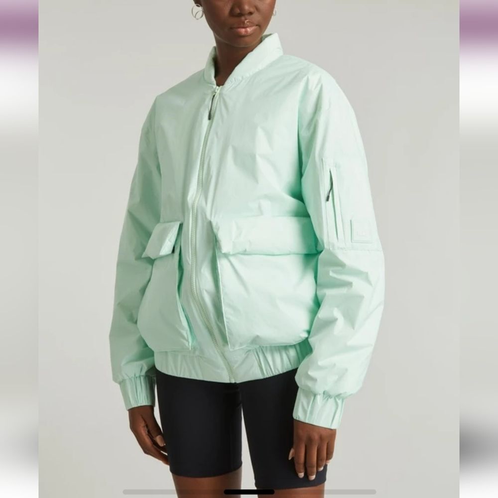RAINS Fuse Bomber Jacket Mineral Water Repellent Nylon Lightweight Unisex XL